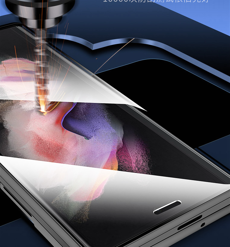Double Sided Tempered Transparent Glass Phone Case for Samsung Z Fold 5/6