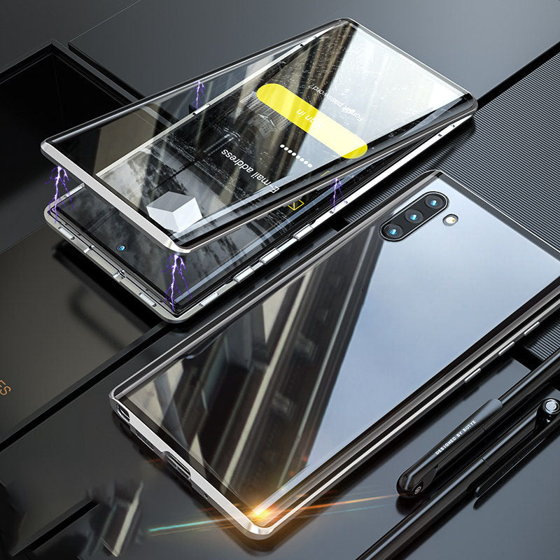 For Samsung Magnetic Tempered Glass Double-Sided Phone Case
