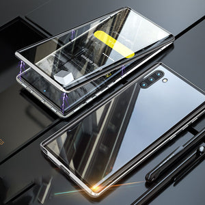 For Samsung Magnetic Tempered Glass Double-Sided Phone Case