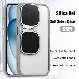 For iPhone15 Series High Transparent Acrylic Bracket Phone Case