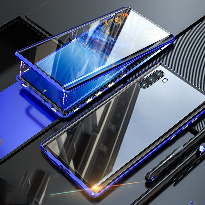 For Samsung Magnetic Tempered Glass Double-Sided Phone Case