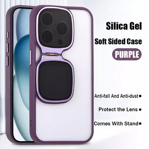 For iPhone15 Series High Transparent Acrylic Bracket Phone Case