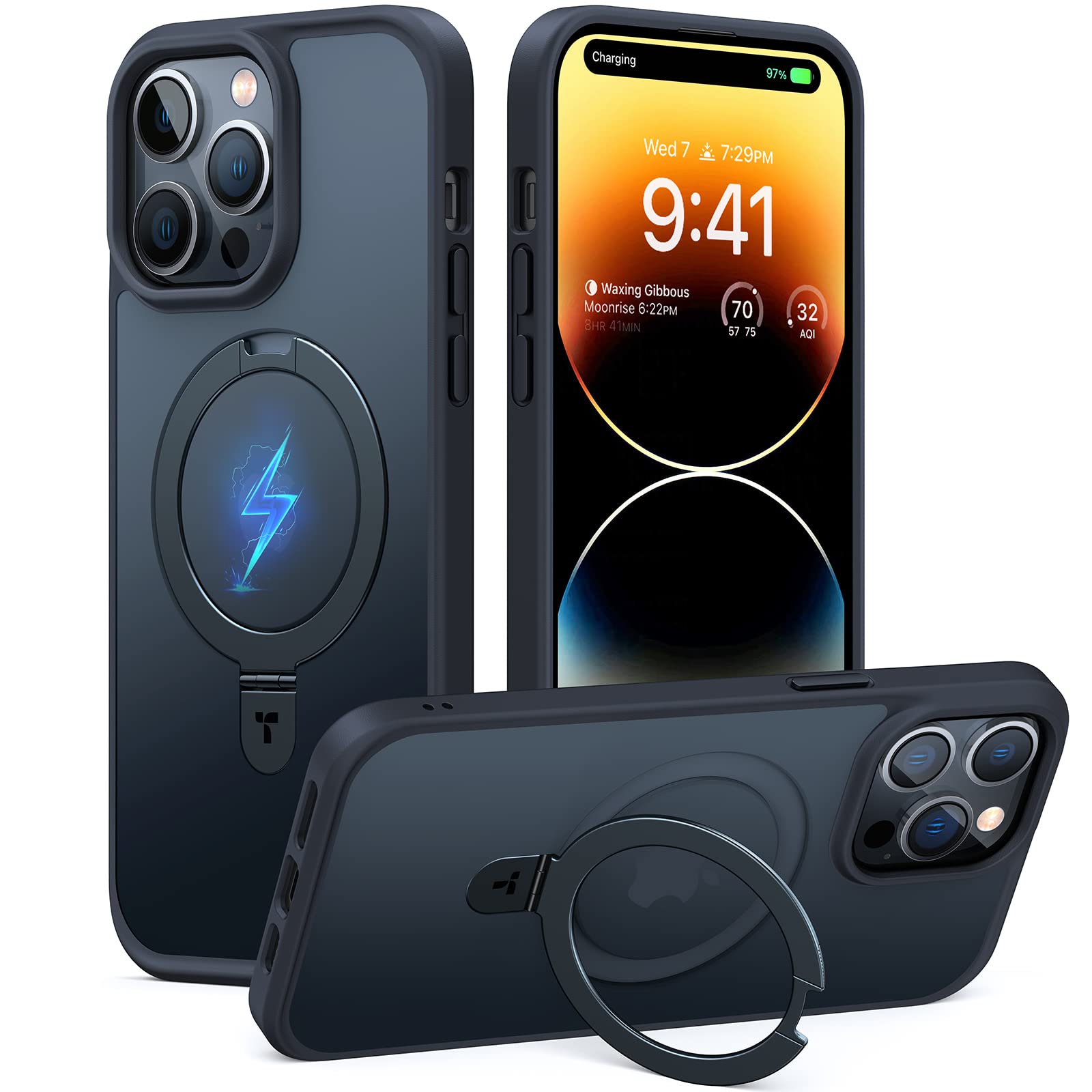 Suitable For iPhone 16 Series Invisible Bracket Skin Friendly Magnetic Phone Shell