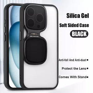 For iPhone15 Series High Transparent Acrylic Bracket Phone Case