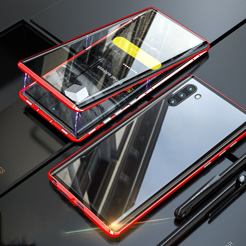 For Samsung Magnetic Tempered Glass Double-Sided Phone Case