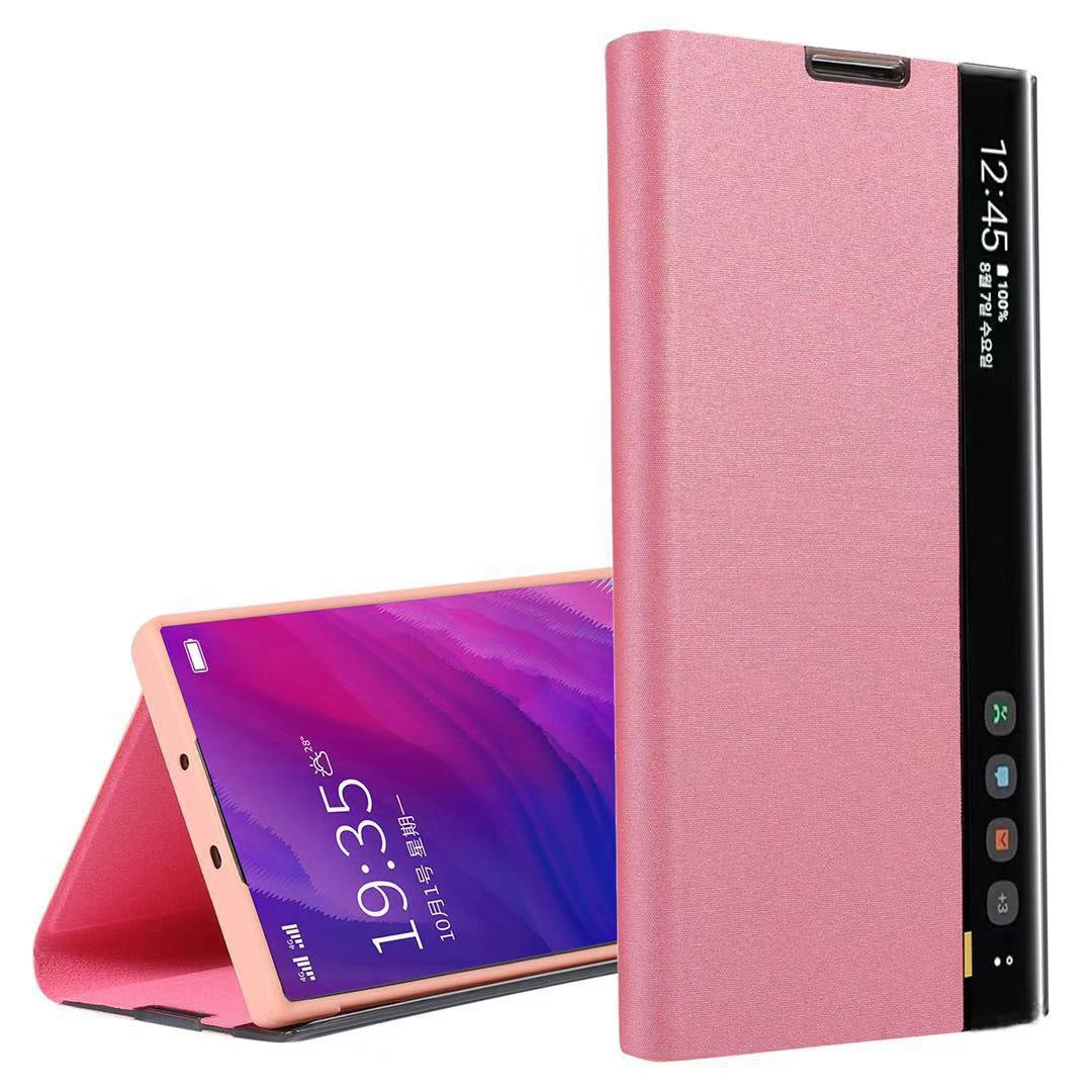 For Samsung Galaxy S25 Series Smart View Flip Leather Case