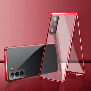 For Samsung Magnetic Tempered Glass Double-Sided Phone Case