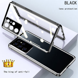For Samsung Magnetic Tempered Glass Double-Sided Phone Case